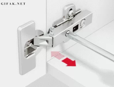 Fasten and adjust the hinges