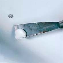 Fill the hole in a dowel