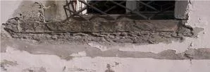 Remove moisture from a wall