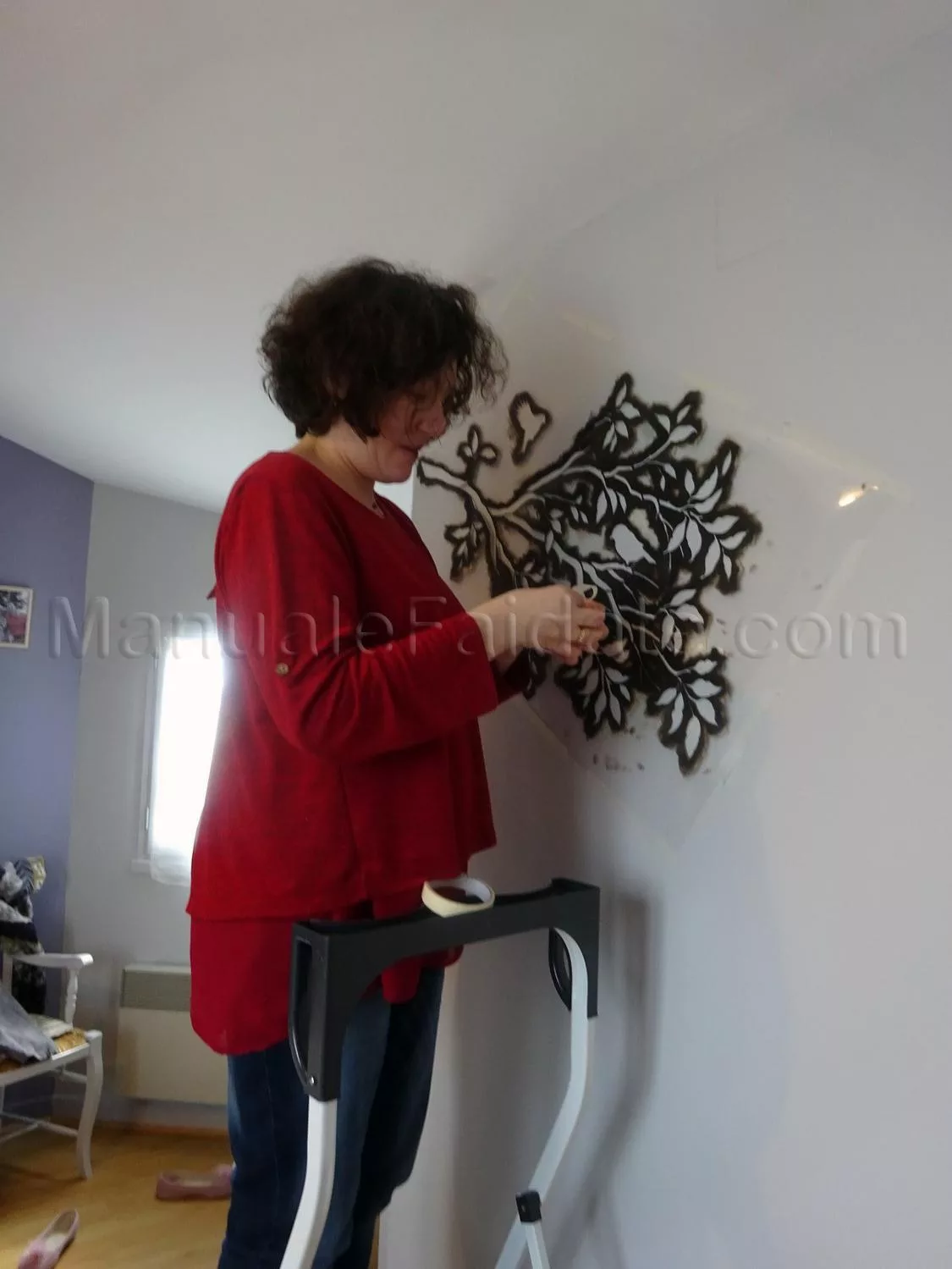 Stencil for the walls