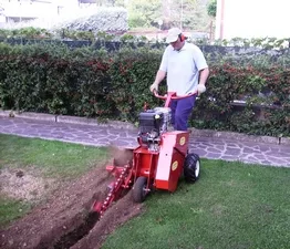 catenary excavation irrigation system