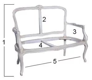 The parts of the armchair
