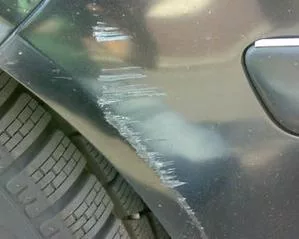 Scratches and marks on the bodywork