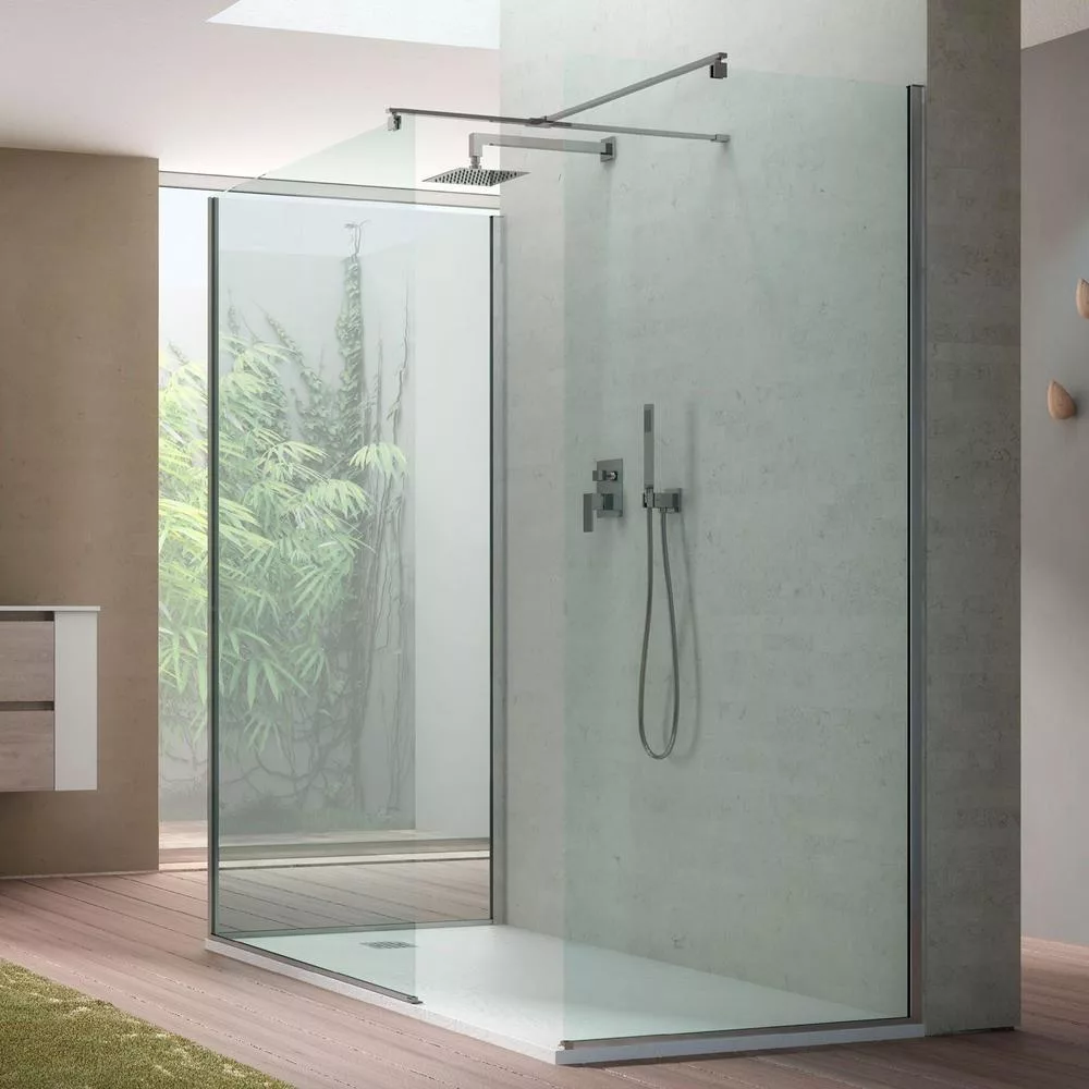 Install shower enclosure