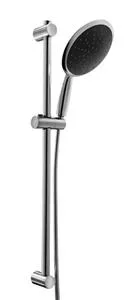 Install adjustable height shower head rod