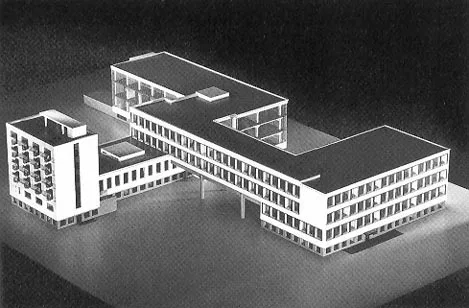 bauhaus building model gropius