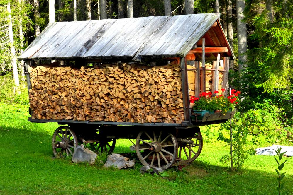 The hearth and seasoned wood