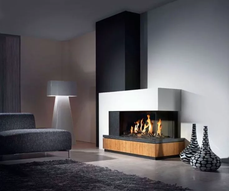 The modern fireplaces