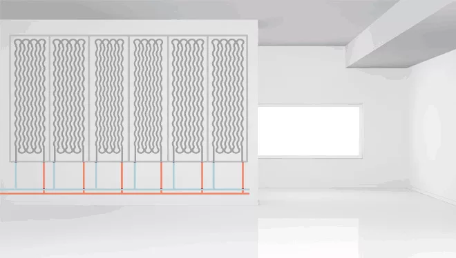 Radiant wall