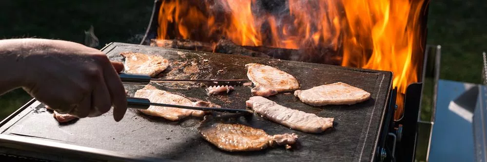 cast iron barbecue plate
