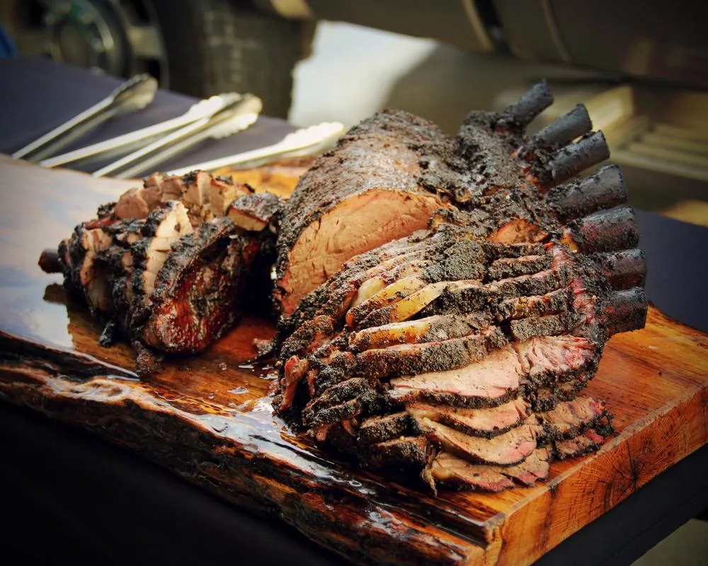 Grilled kid ribs