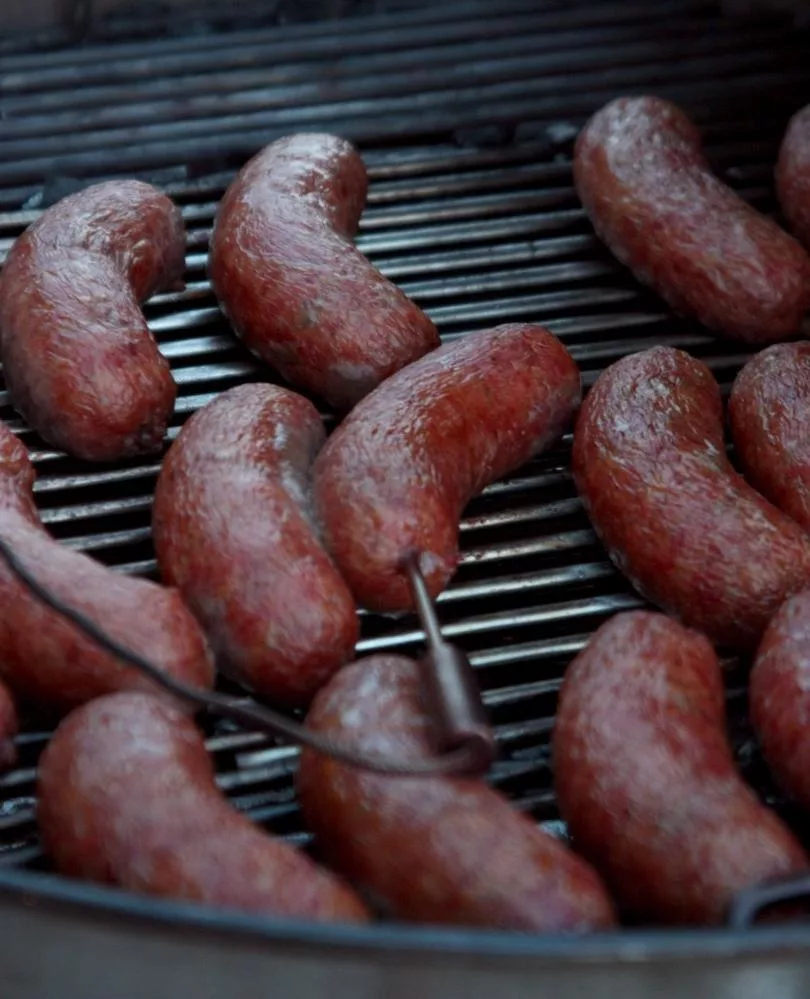 Grilled sausages