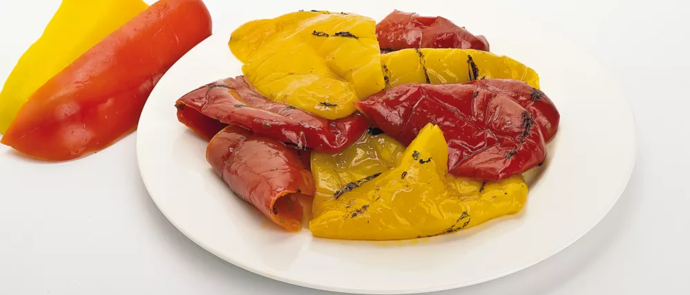 Grilled peppers