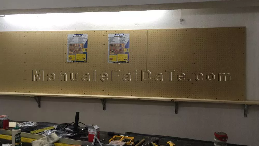 Perforated tool holder panels