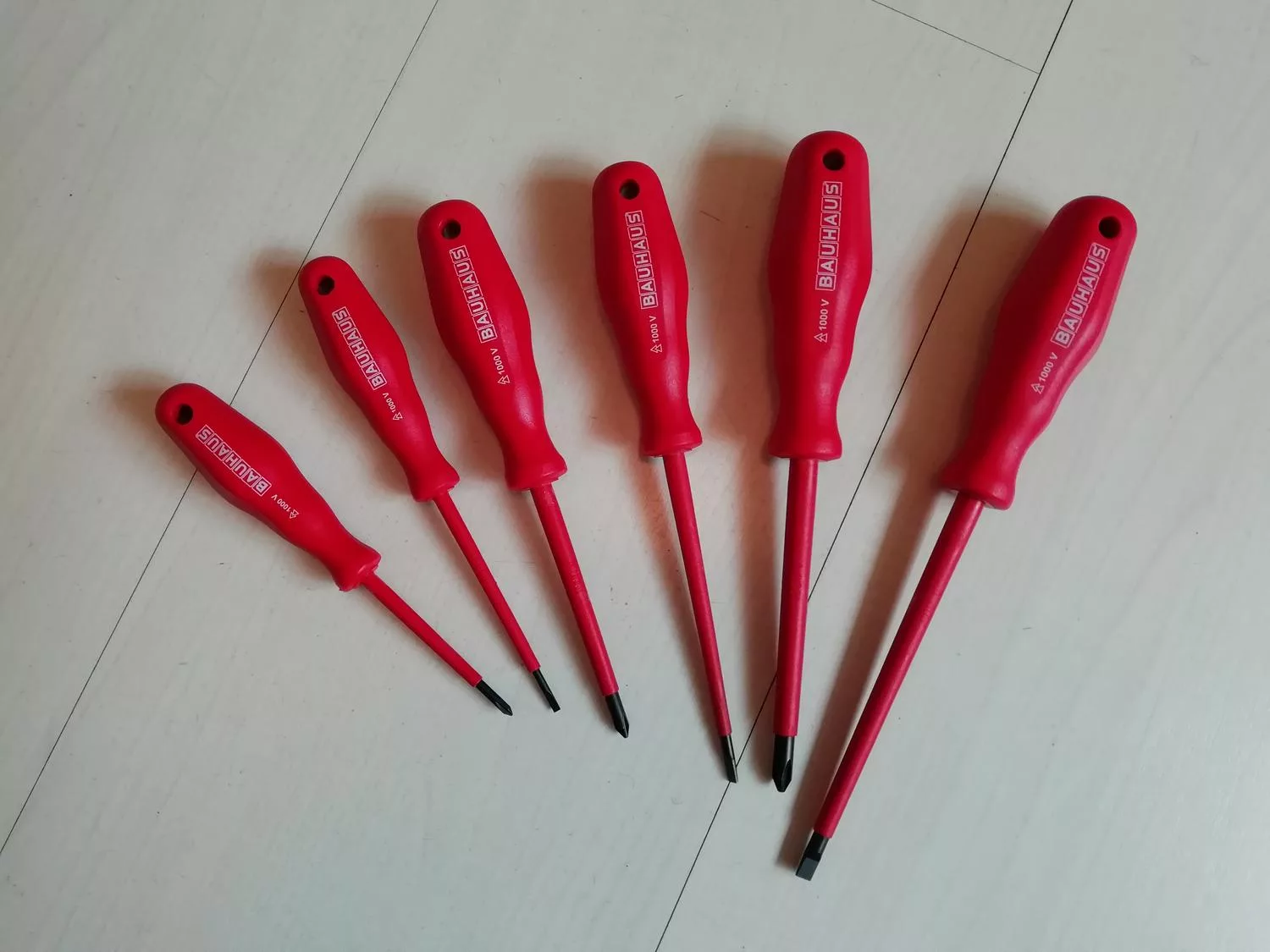 Insulated Screwdrivers for Electricians by Bauhaus