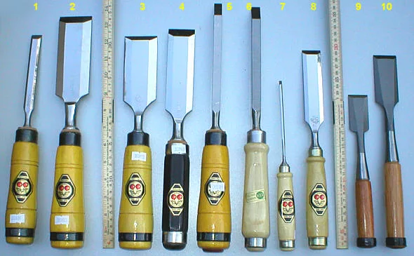 comparazione chisel legno