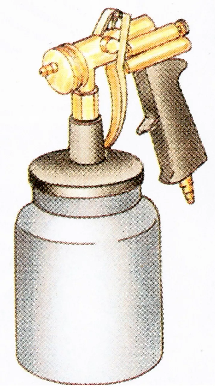 compressed air spray gun