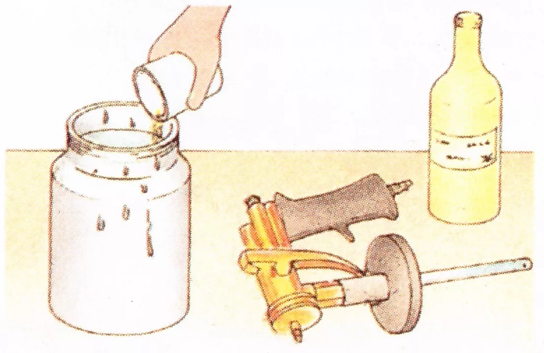 spray gun cleaning